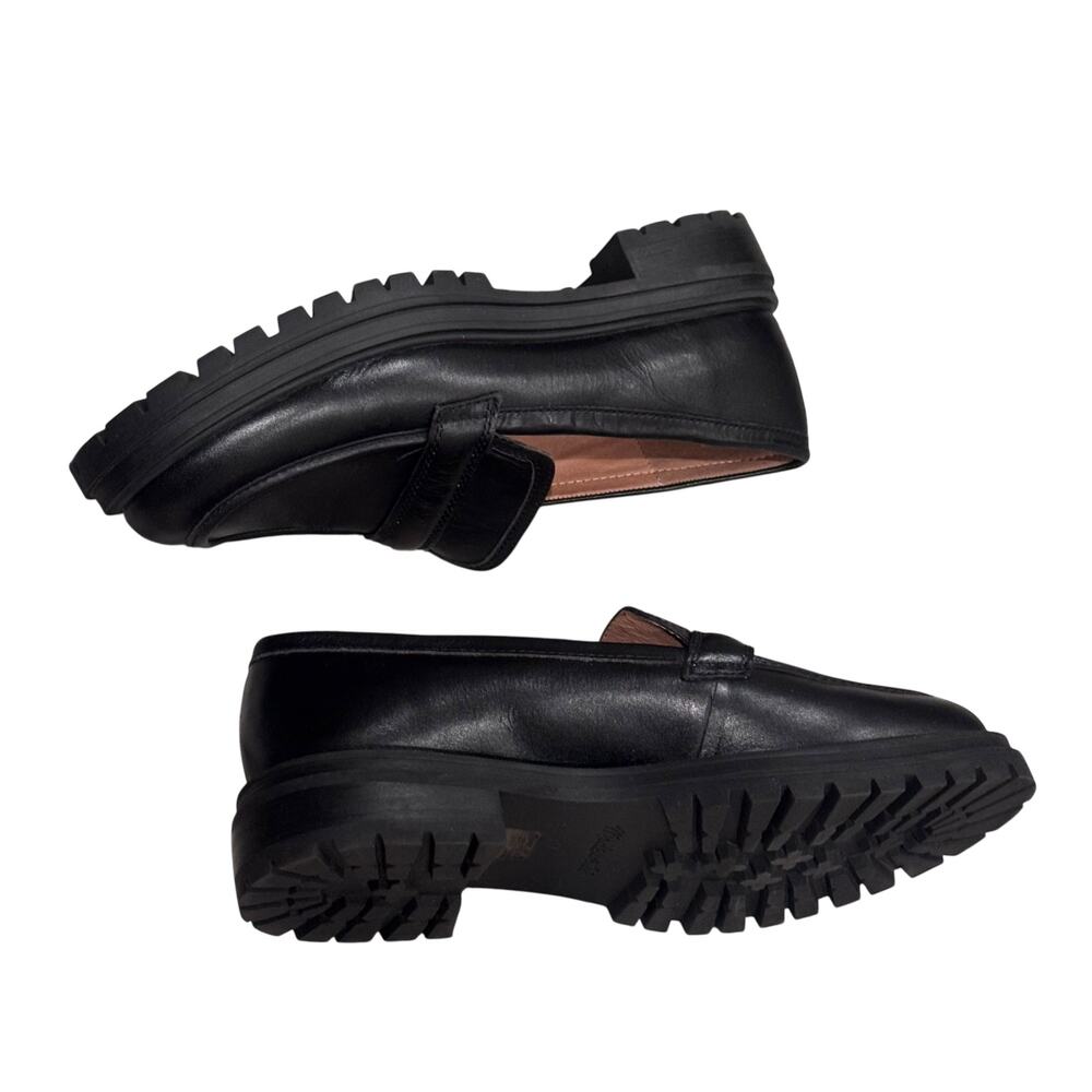 Madewell Women's The Bradley Lugsole Loafer in Leather True Black Size 9 NWOB - Picture 7 of 11